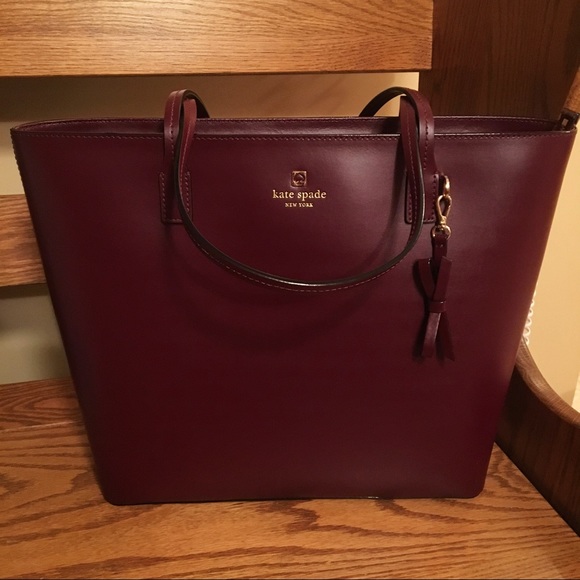 kate spade Handbags - Kate Spade Sawyer Street Tote Bag Maroon